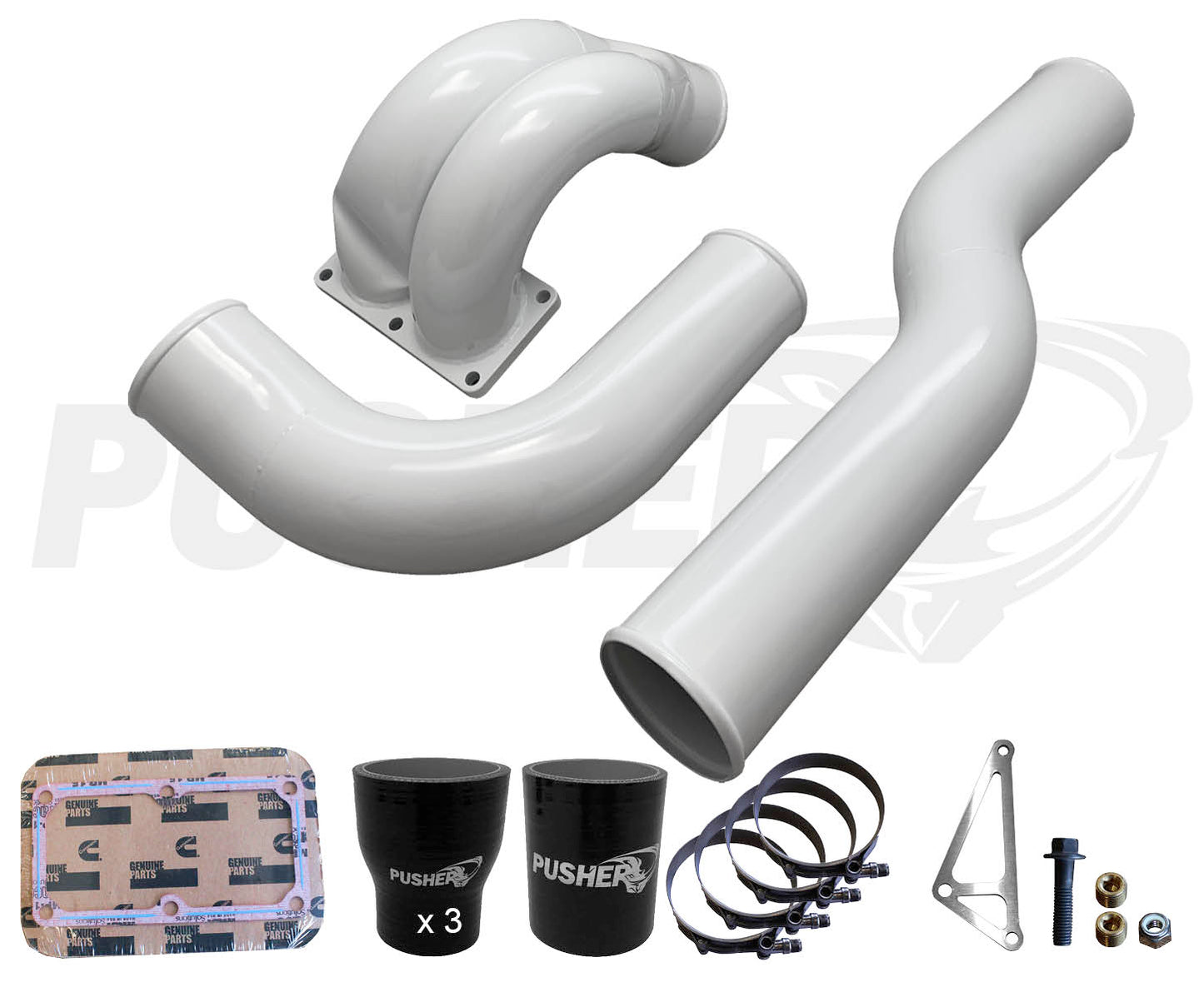 Pusher 3.5" MEGA Intake System with Passenger Side Intercooler Tube for 2010-2012 Ram Cummins