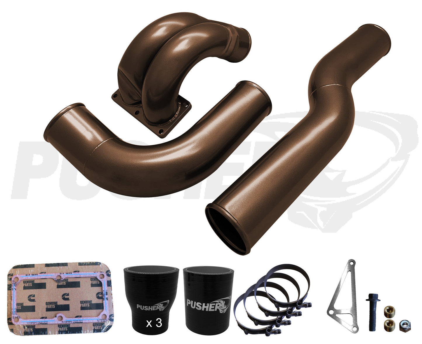 Pusher 3.5" MEGA Intake System with Passenger Side Intercooler Tube for 2010-2012 Ram Cummins