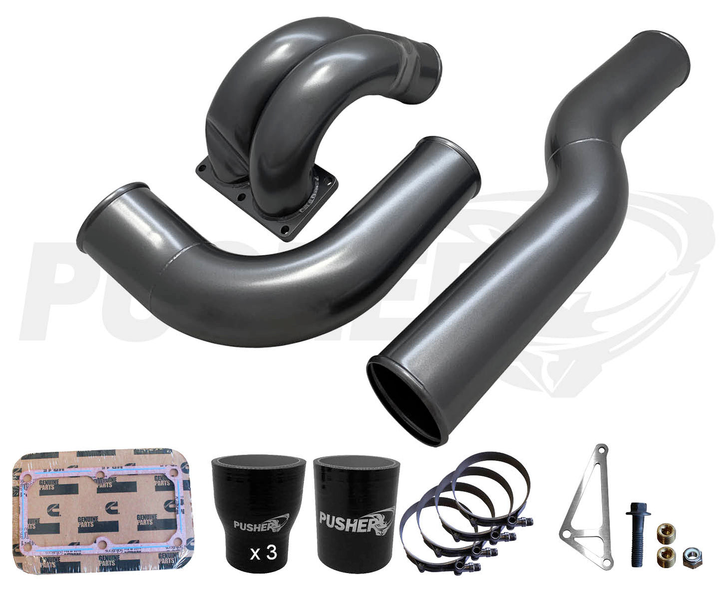 Pusher 3.5" MEGA Intake System with Passenger Side Intercooler Tube for 2010-2012 Ram Cummins