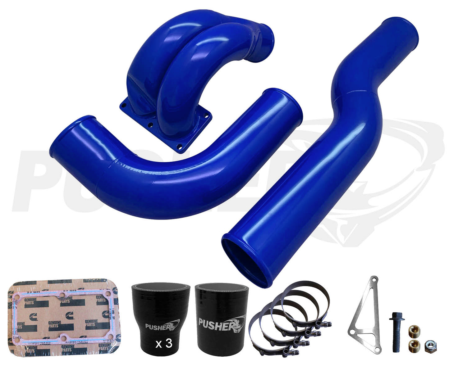 Pusher 3.5" MEGA Intake System with Passenger Side Intercooler Tube for 2010-2012 Ram Cummins