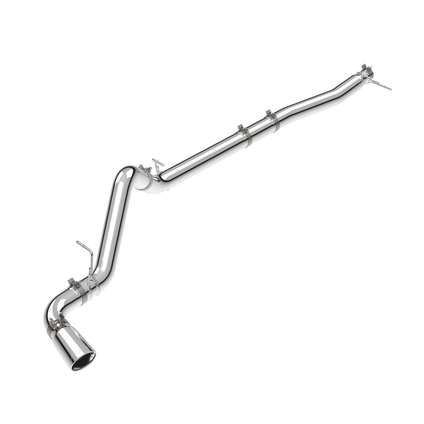 23-25 GM 3.0L Duramax 304 Stainless Steel DPF-Back Performance Exhaust Kit - Single Exit Polished Pipe Polished Tip Pacific Performance Engineering