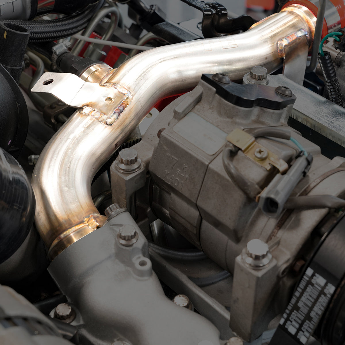 Engine Coolant Return Pipe 2004.5-05 LLY 304SS Raw
