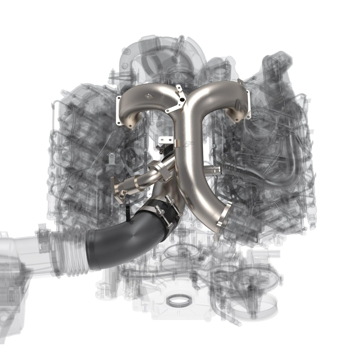 Turbo Inlet and Intake Manifold Kit - Ford 6.7L Powerstroke 2020-2025 - Brushed Pacific Performance Engineering