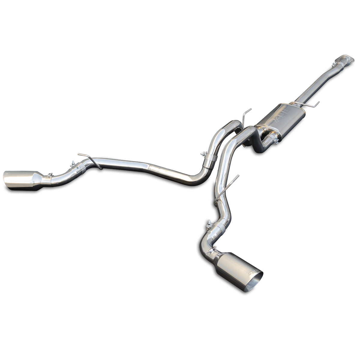 Exhaust Cat Back Ford F150 (2009-2014) Polished Tube Polished Tips