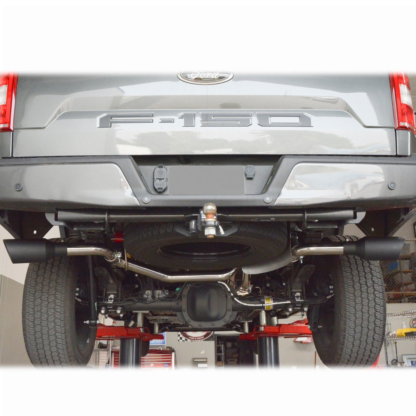 Exhaust Cat Back Ford F150 (2009-2014) Polished Tube Polished Tips