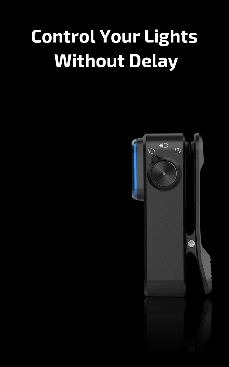 Oclip Pro Clip on Flashlight with Floodlight Spotlight and Red Light
