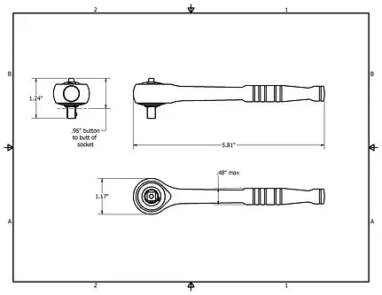 RESELL 1/4" ZeroDrive™ Gearless Socket Wrench