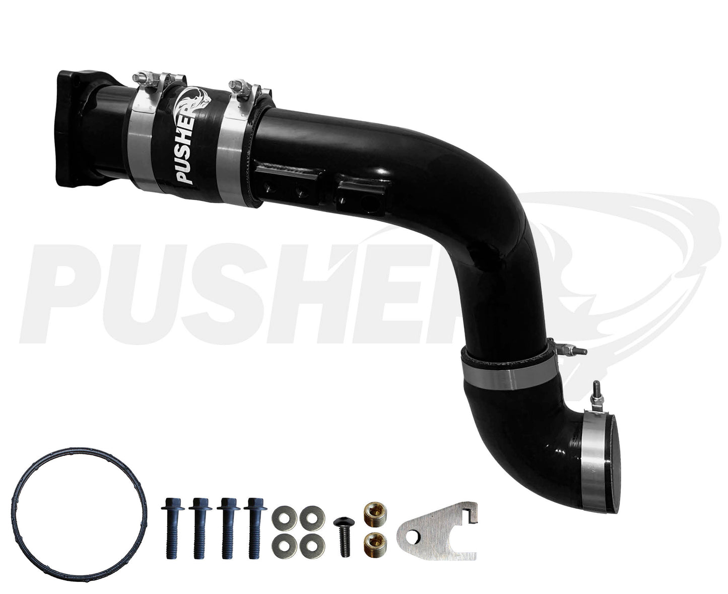 Pusher HD 3" Cold Side Charge Tube for 2011-16 Ford F250/350/450/550 6.7L Powerstroke w/ Throttle Valve Replacement