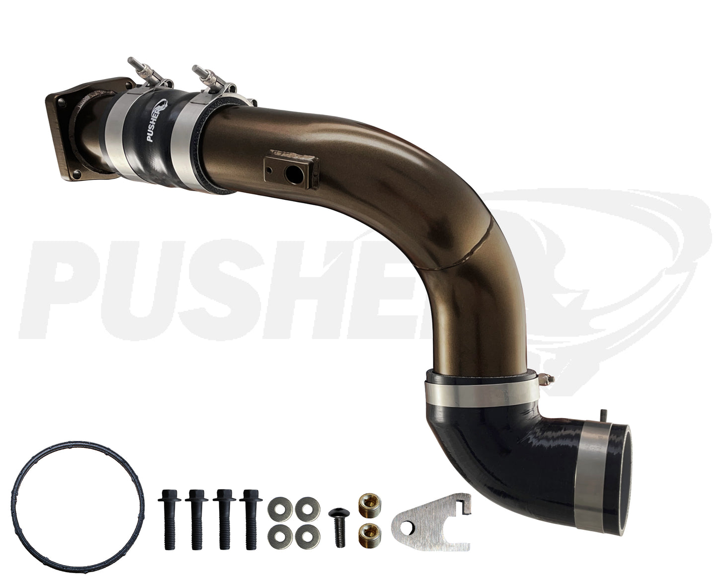 Pusher HD 3" Cold Side Charge Tube for 2011-16 Ford F250/350/450/550 6.7L Powerstroke w/ Throttle Valve Replacement