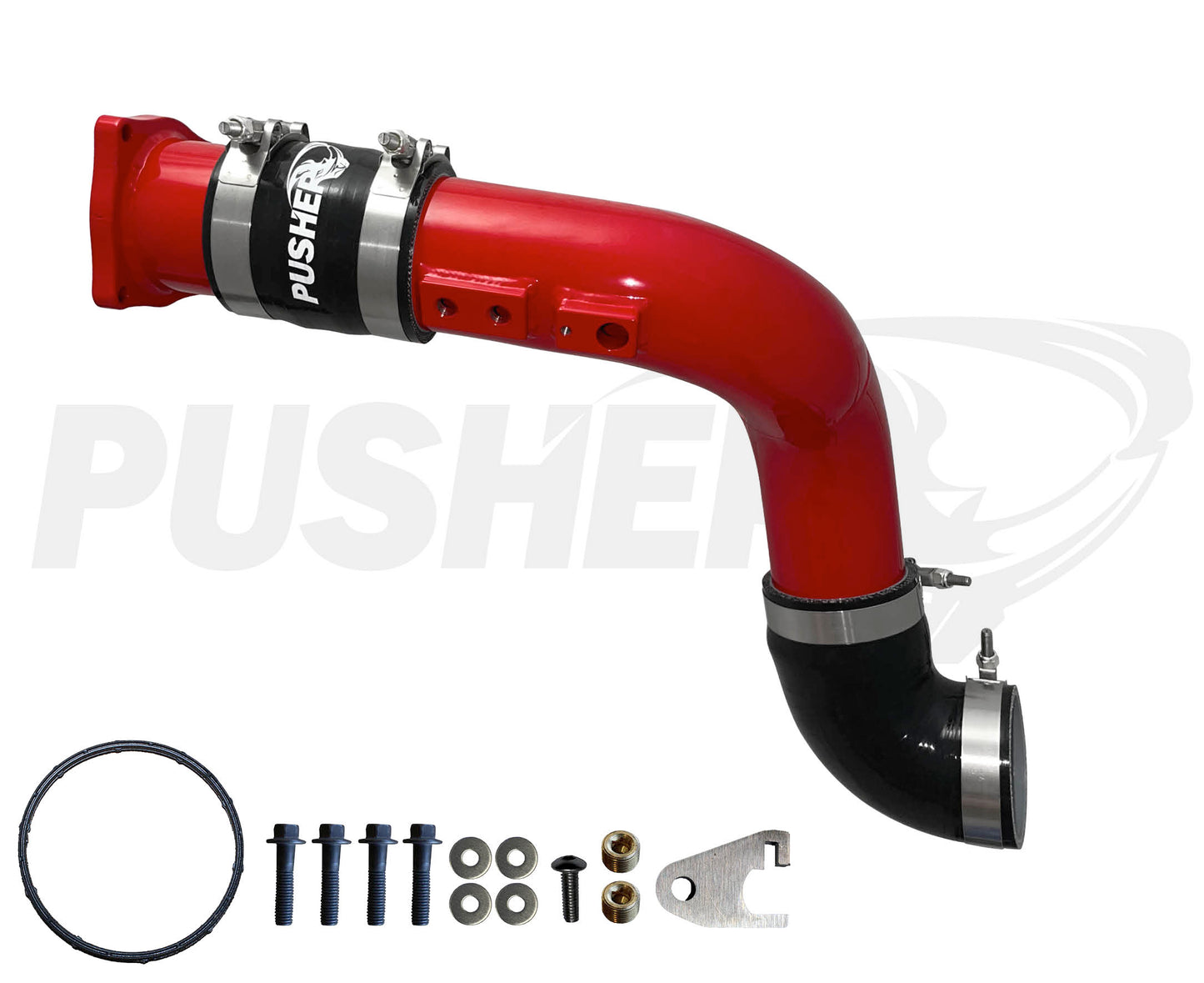 Pusher HD 3" Cold Side Charge Tube for 2011-16 Ford F250/350/450/550 6.7L Powerstroke w/ Throttle Valve Replacement