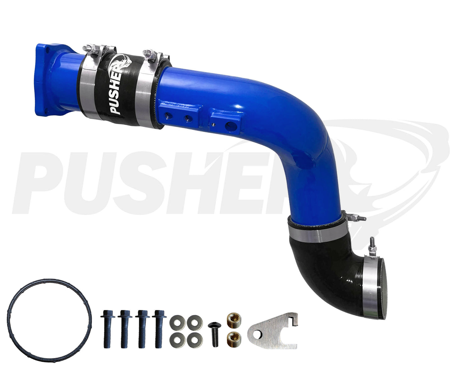 Pusher HD 3" Cold Side Charge Tube for 2011-16 Ford F250/350/450/550 6.7L Powerstroke w/ Throttle Valve Replacement