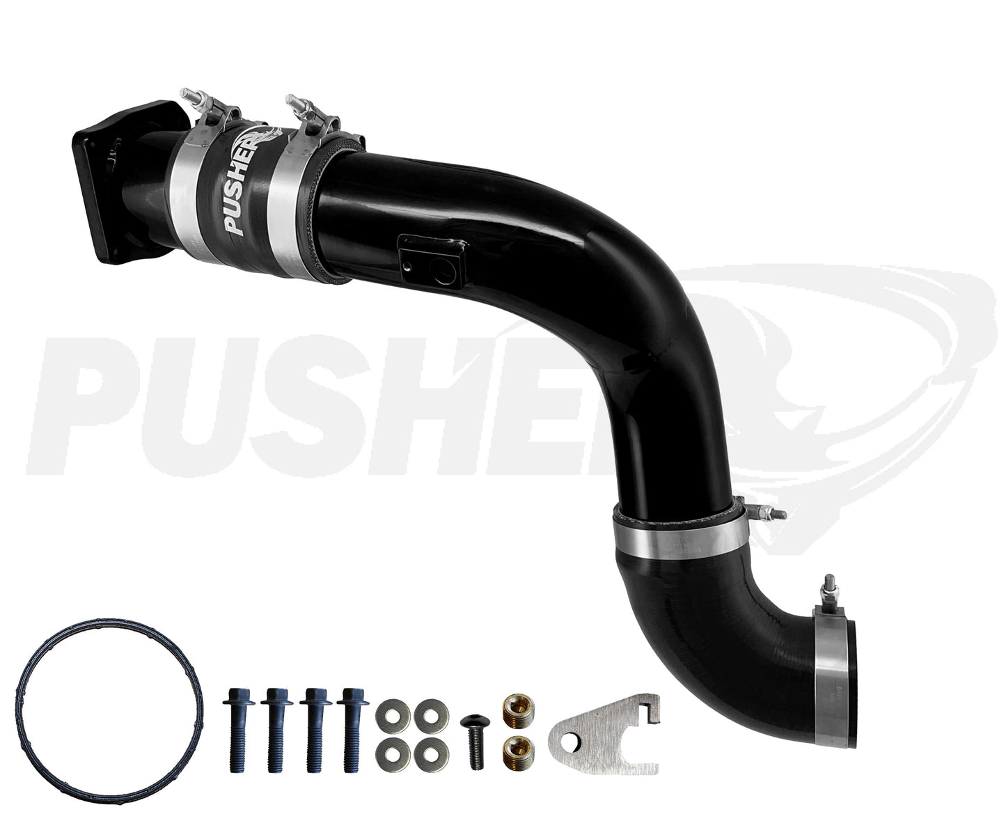 Pusher HD 3" Cold Side Charge Tube for 2017-2025 Ford F250/350 6.7L Powerstroke w/ Throttle Valve Replacement