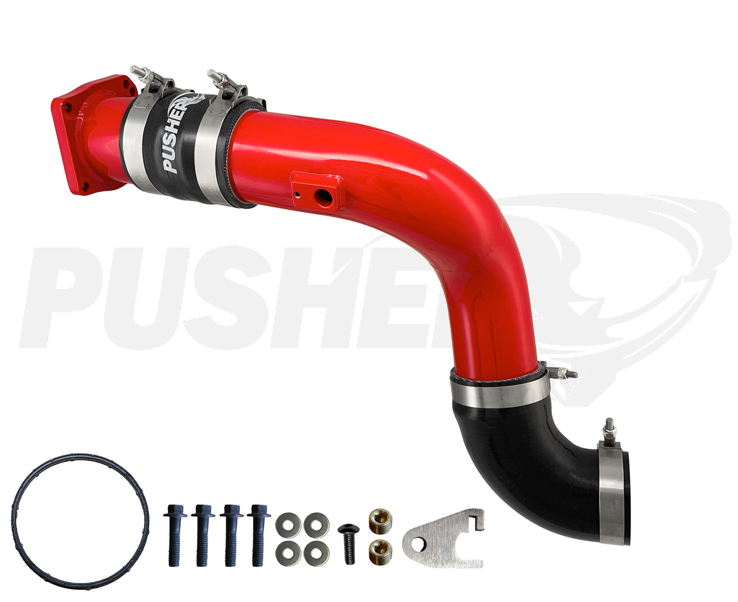 Pusher HD 3" Cold Side Charge Tube for 2017-2025 Ford F250/350 6.7L Powerstroke w/ Throttle Valve Replacement