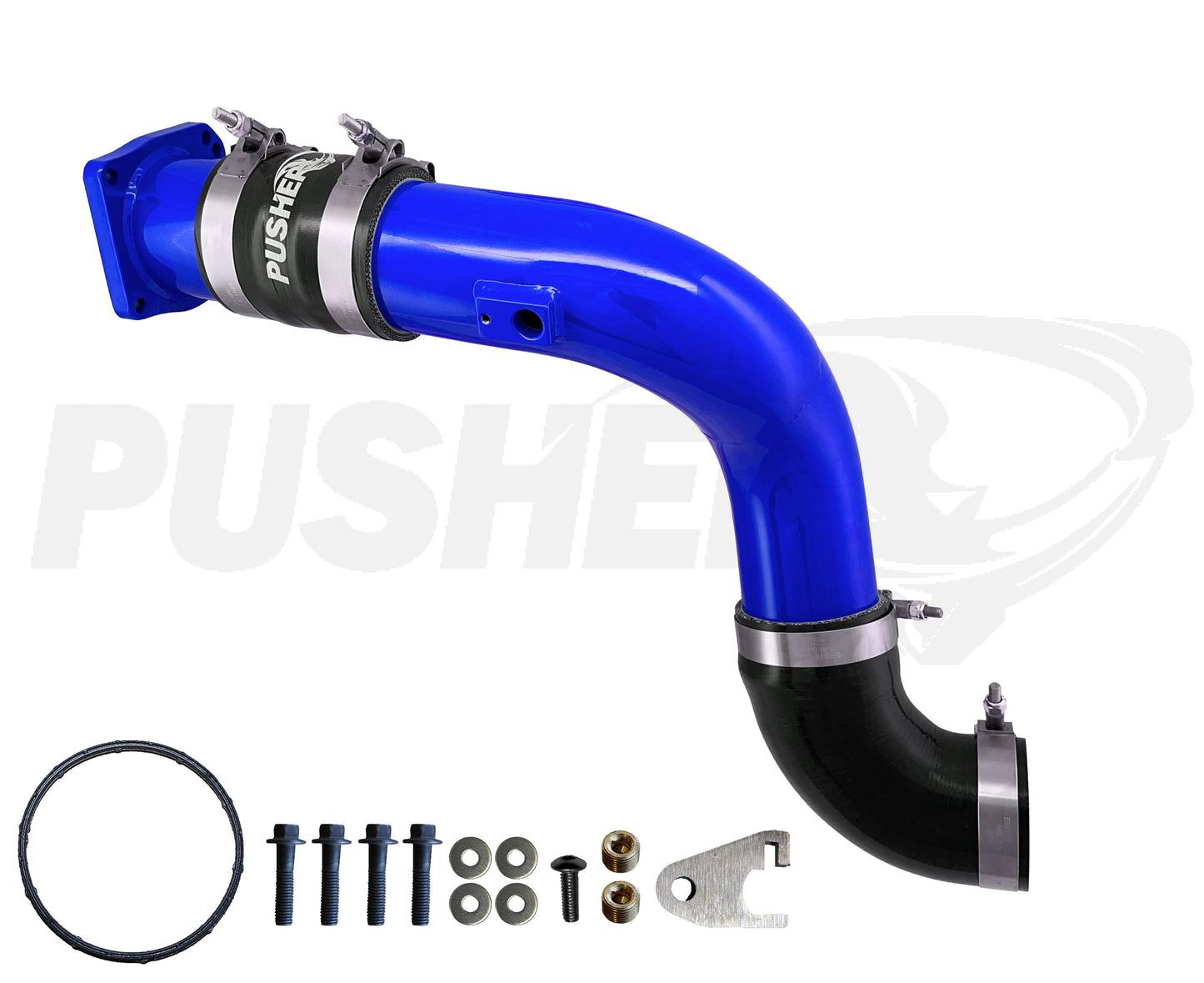 Pusher HD 3" Cold Side Charge Tube for 2017-2025 Ford F250/350 6.7L Powerstroke w/ Throttle Valve Replacement