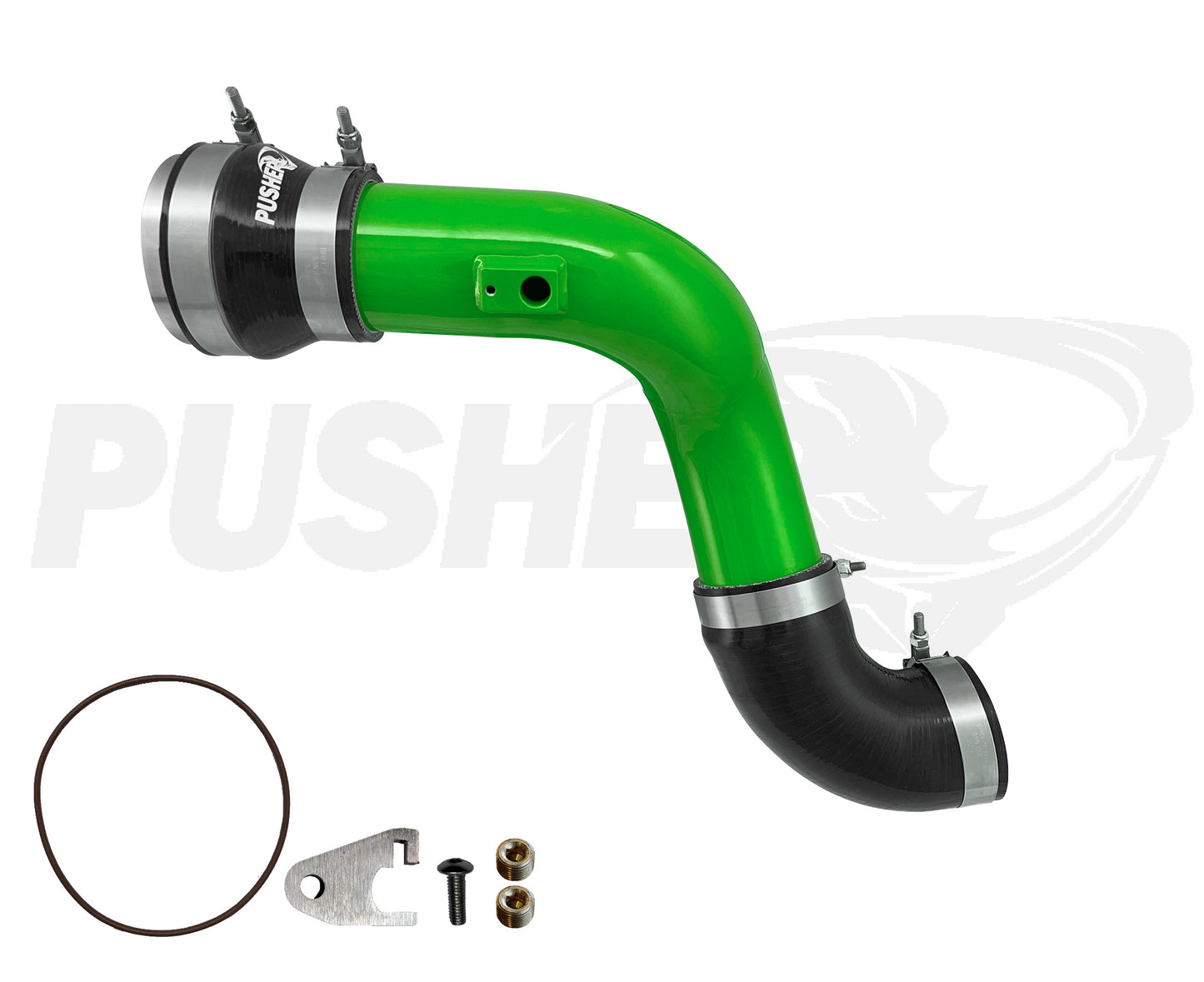 Pusher HD 3" Cold Side Charge Tube for 2011-16 Ford F250/350/F450/F550 6.7L Powerstroke w/ Throttle Valve Adapter