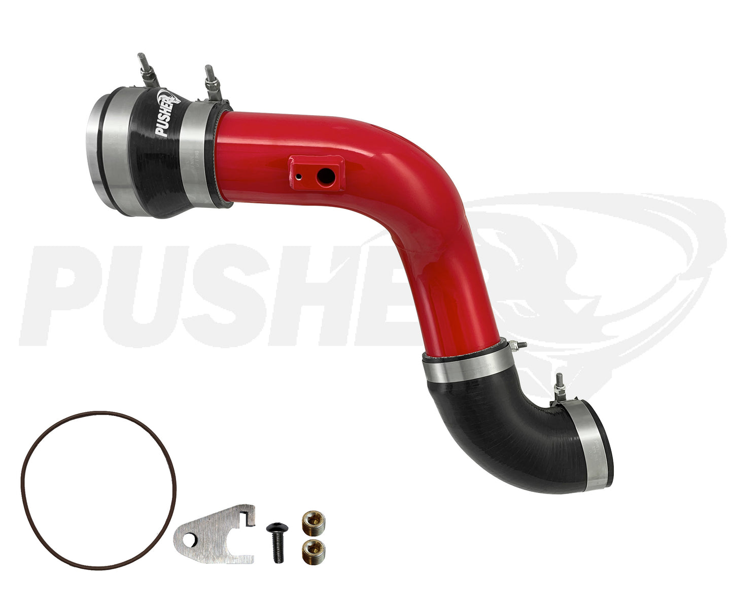 Pusher HD 3" Cold Side Charge Tube for 2011-16 Ford F250/350/F450/F550 6.7L Powerstroke w/ Throttle Valve Adapter