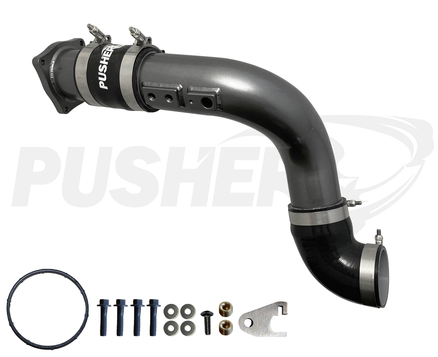 Pusher HD 3" Cold Side Charge Tube for 2011-16 Ford F250/350/450/550 6.7L Powerstroke w/ Throttle Valve Replacement