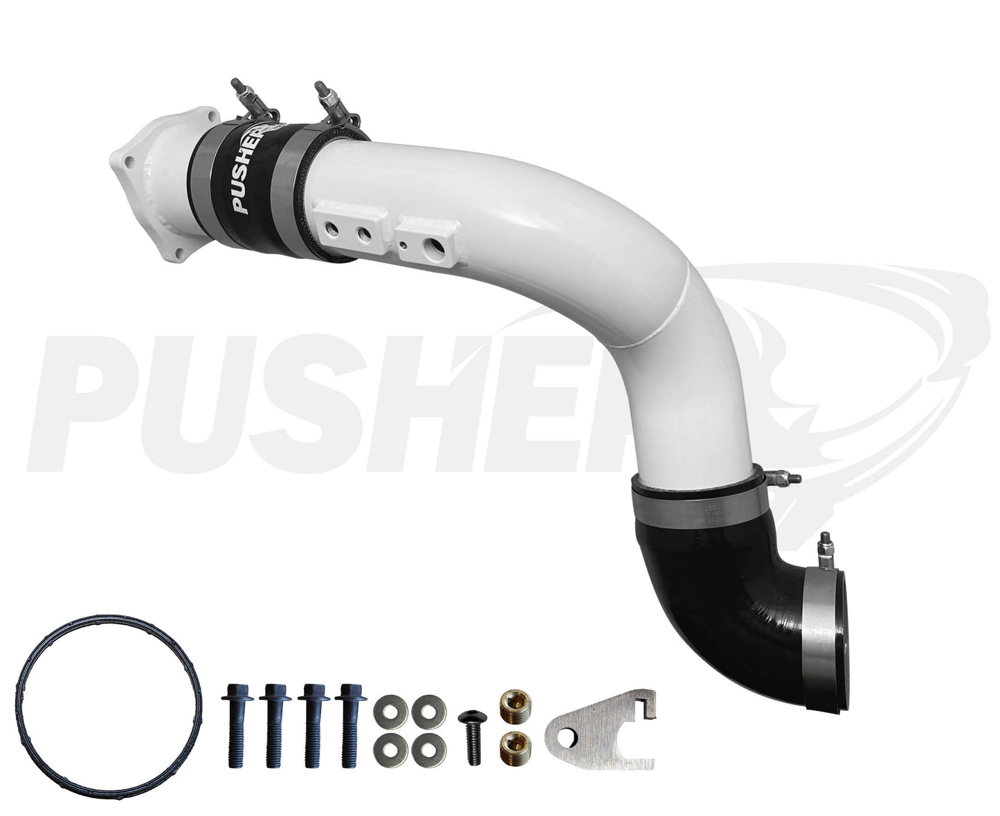 Pusher HD 3" Cold Side Charge Tube for 2011-16 Ford F250/350/450/550 6.7L Powerstroke w/ Throttle Valve Replacement