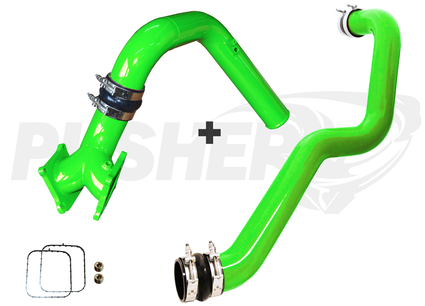 Pusher SuperMax Intake System & Pusher Max 3" Driver-side Charge Tube for 2006-2010 Duramax LBZ/LMM Trucks