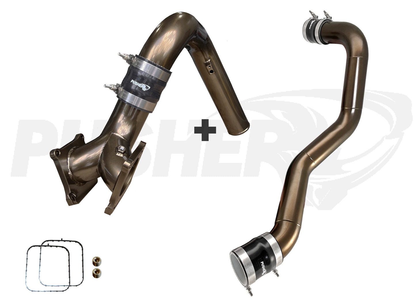 Pusher SuperMax Intake System & Pusher Max 3" Driver-side Charge Tube for 2006-2010 Duramax LBZ/LMM Trucks