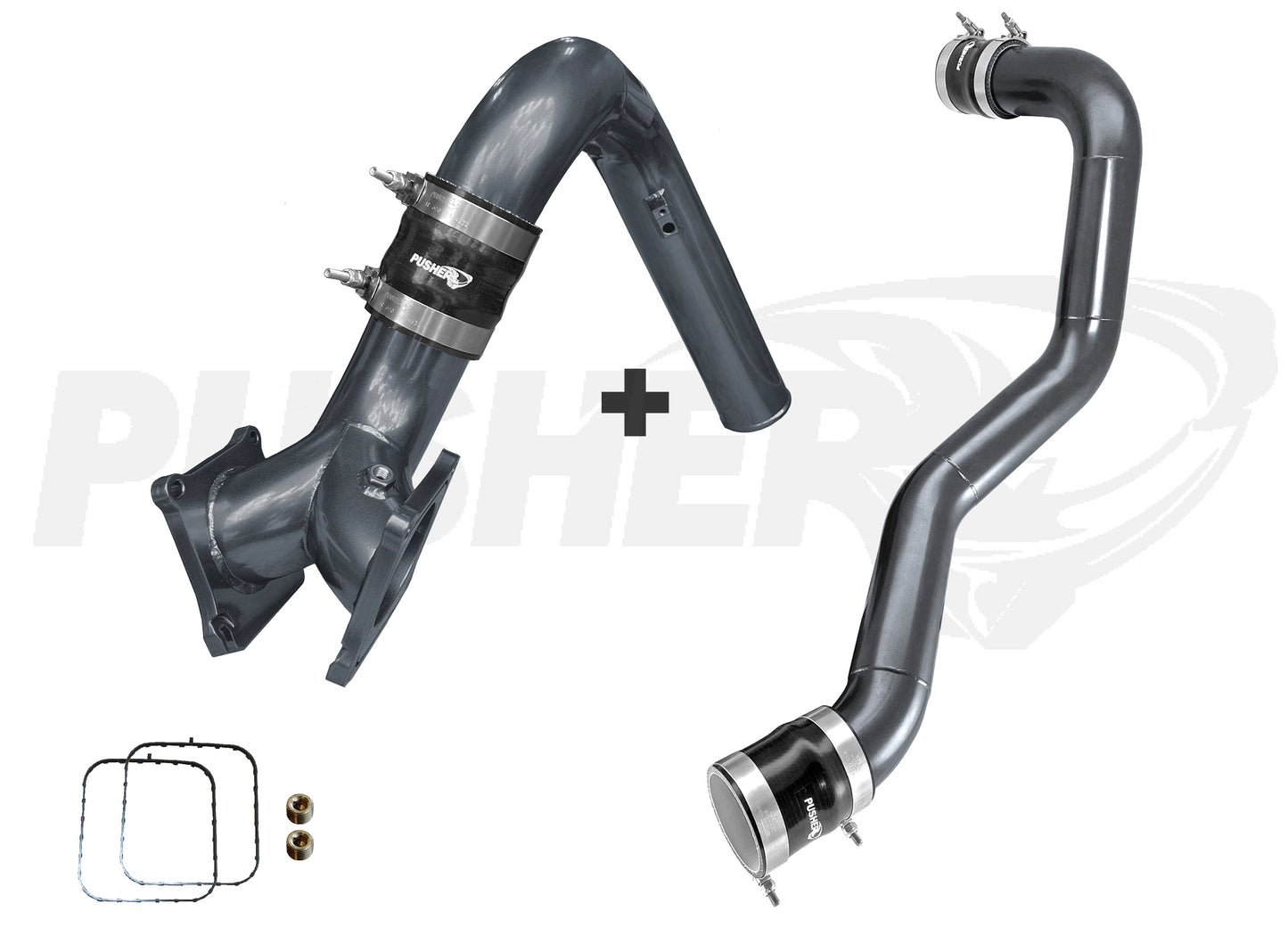 Pusher SuperMax Intake System & Pusher Max 3" Driver-side Charge Tube for 2006-2010 Duramax LBZ/LMM Trucks