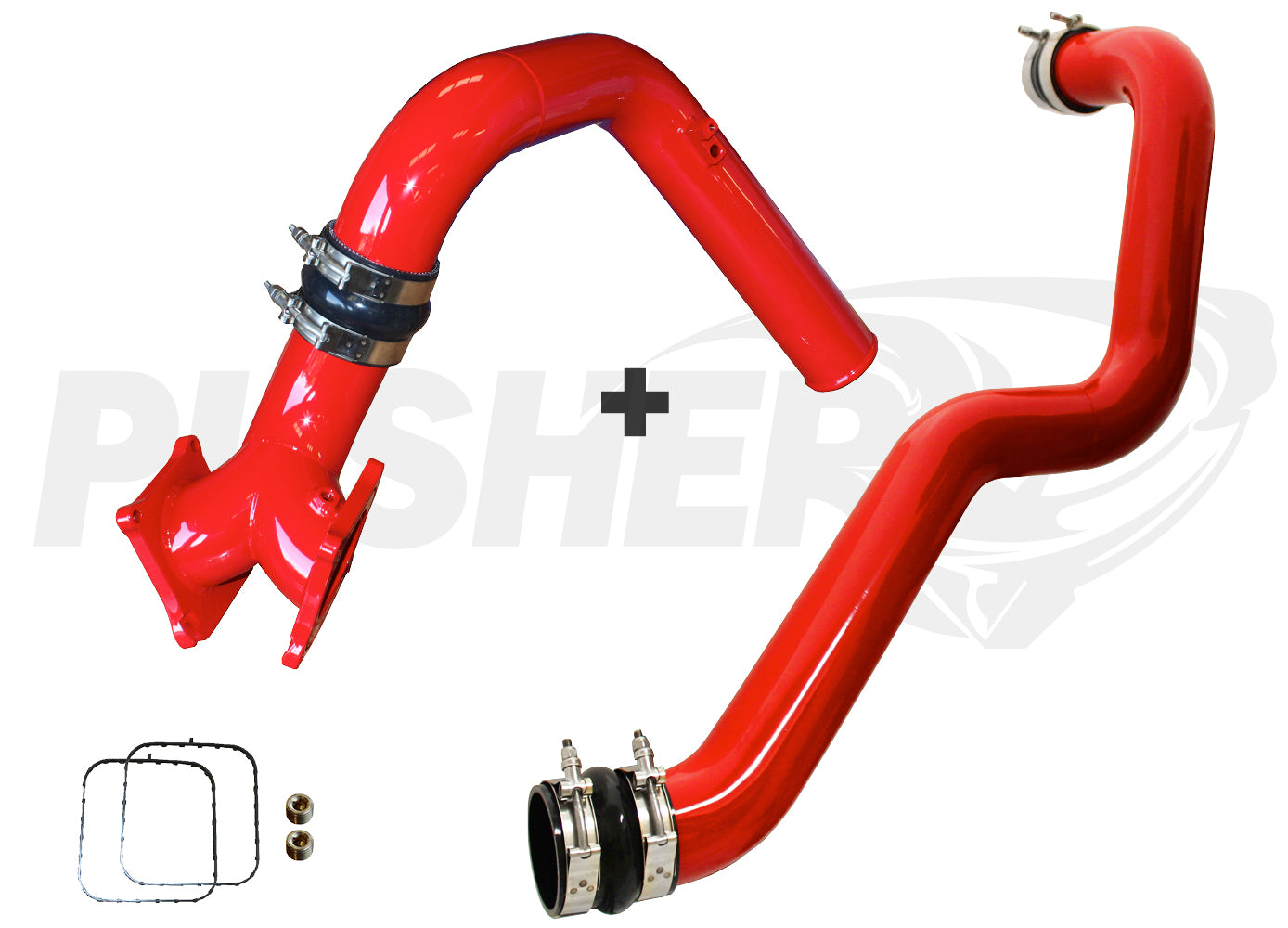 Pusher SuperMax Intake System & Pusher Max 3" Driver-side Charge Tube for 2006-2010 Duramax LBZ/LMM Trucks