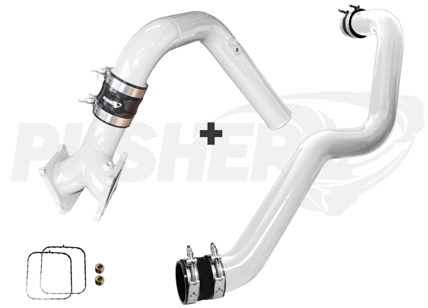 Pusher SuperMax Intake System & Pusher Max 3" Driver-side Charge Tube for 2006-2010 Duramax LBZ/LMM Trucks