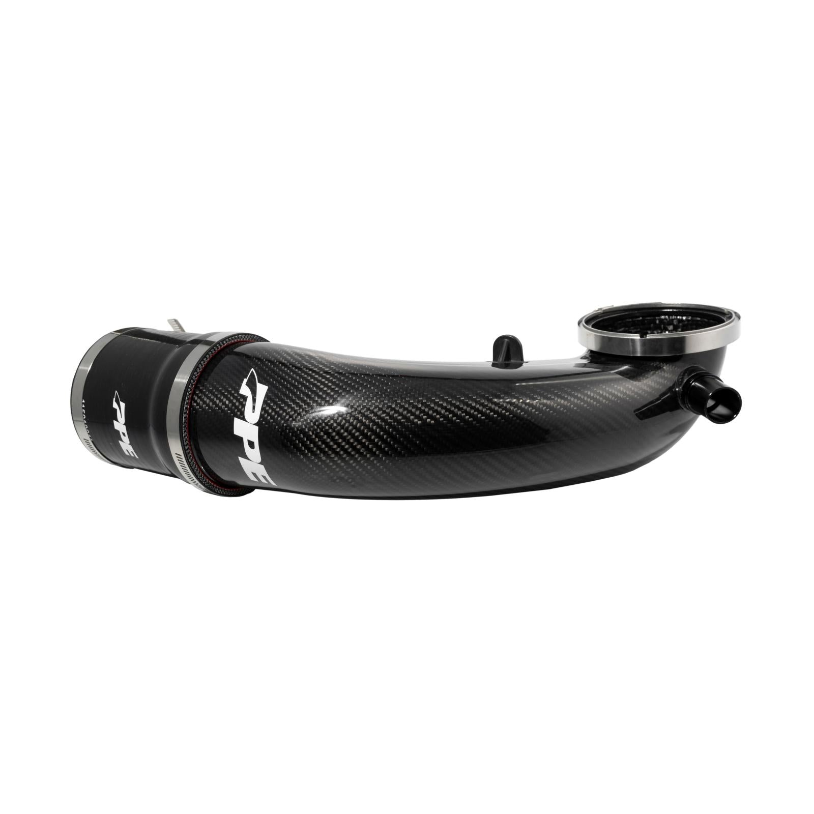 Turbo Inlet 2004.5-2005 GM 6.6L Duramax LLY - Zilla Carbon Fiber Weave Pacific Performance Engineering