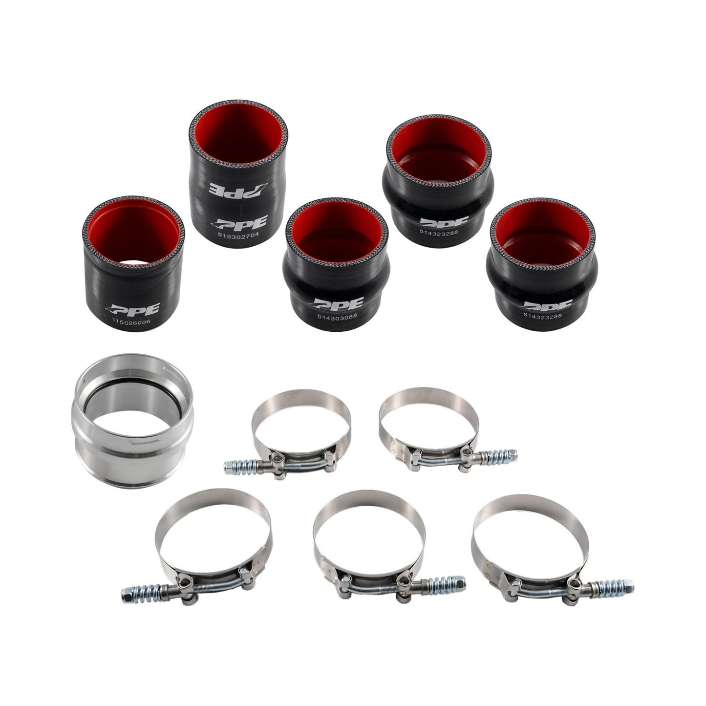 Charge Air Pipe Kit - GM 6.6L Duramax L5P 2017-2019 - Brushed Pacific Performance Engineering
