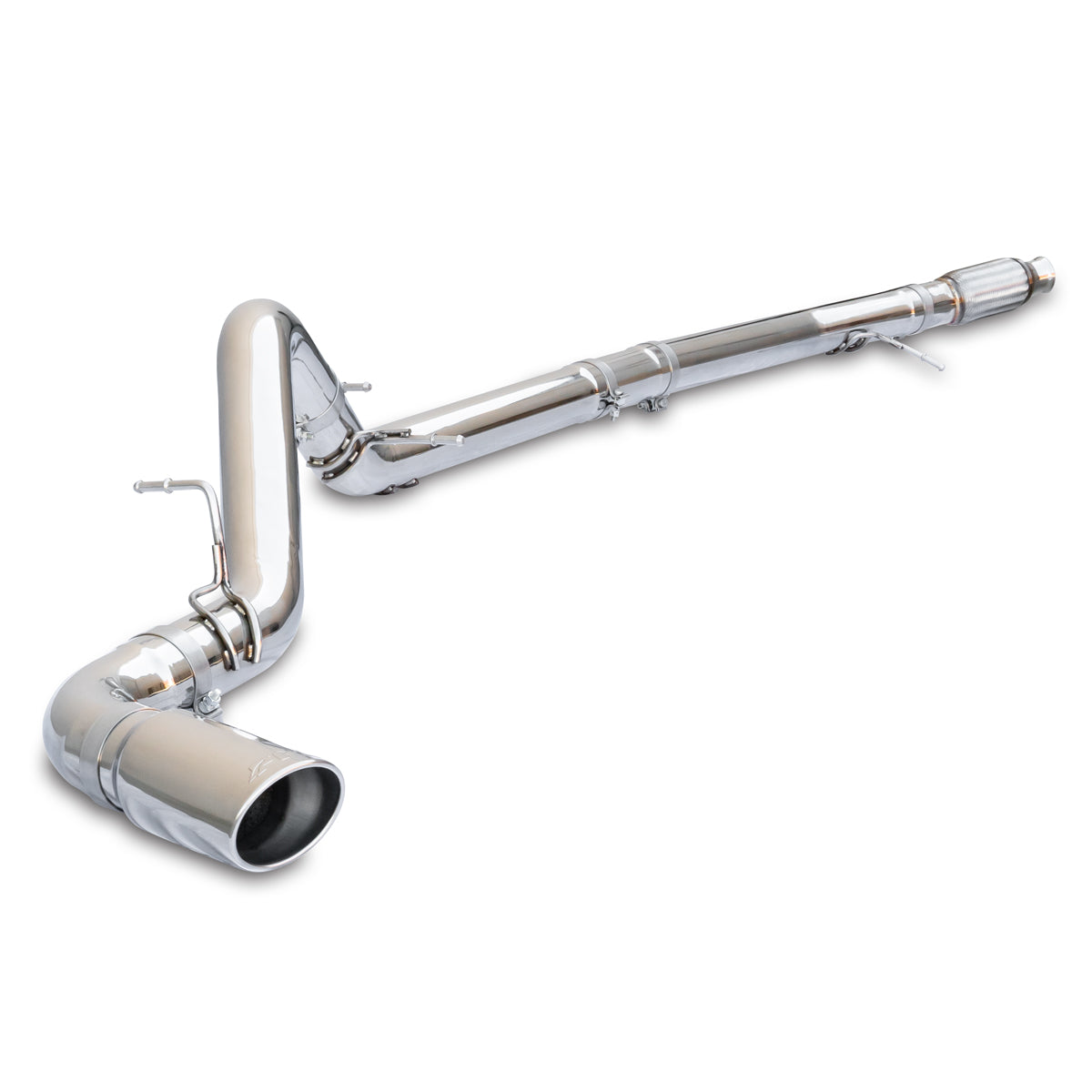 Exhaust Kit 4 Inch Cat Back Single Tip 3.0L Duramax - Pol/Pol