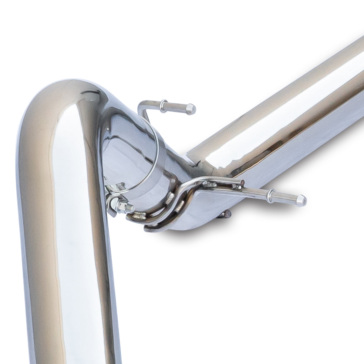 Exhaust Kit 4 Inch Cat Back Single Tip 3.0L Duramax - Pol/Pol