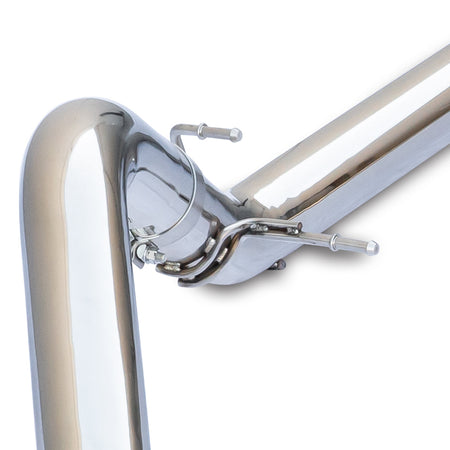 Exhaust Kit 4 Inch Cat Back Single Tip 3.0L Duramax - Pol/Pol