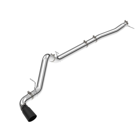 23-25 GM 3.0L Duramax 304 Stainless Steel DPF-Back Performance Exhaust Kit - Single Exit Polished Pipe Black Tip Pacific Performance Engineering