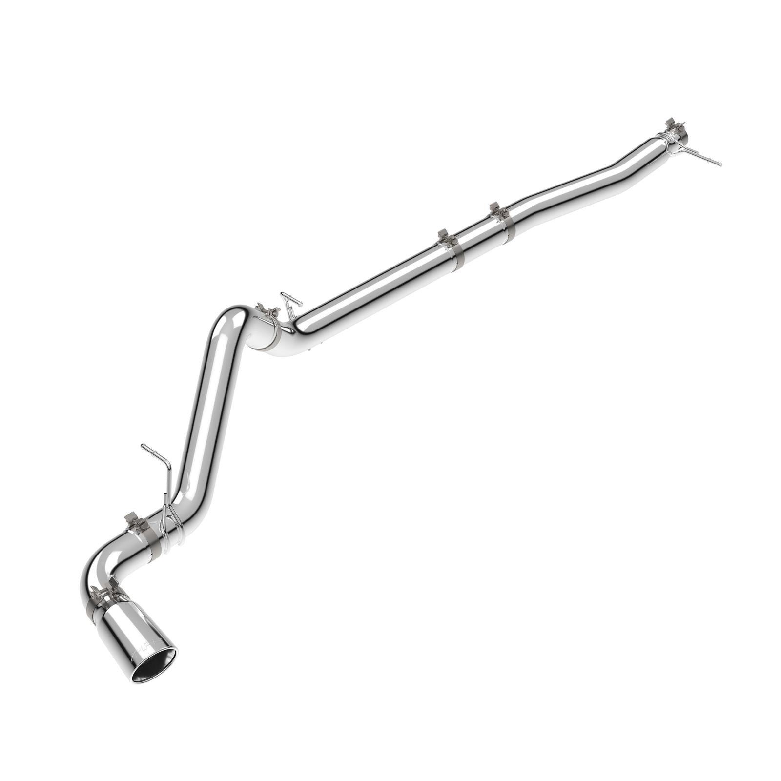 23-25 GM 3.0L Duramax 304 Stainless Steel DPF-Back Performance Exhaust Kit - Single Exit Polished Pipe Polished Tip Pacific Performance Engineering