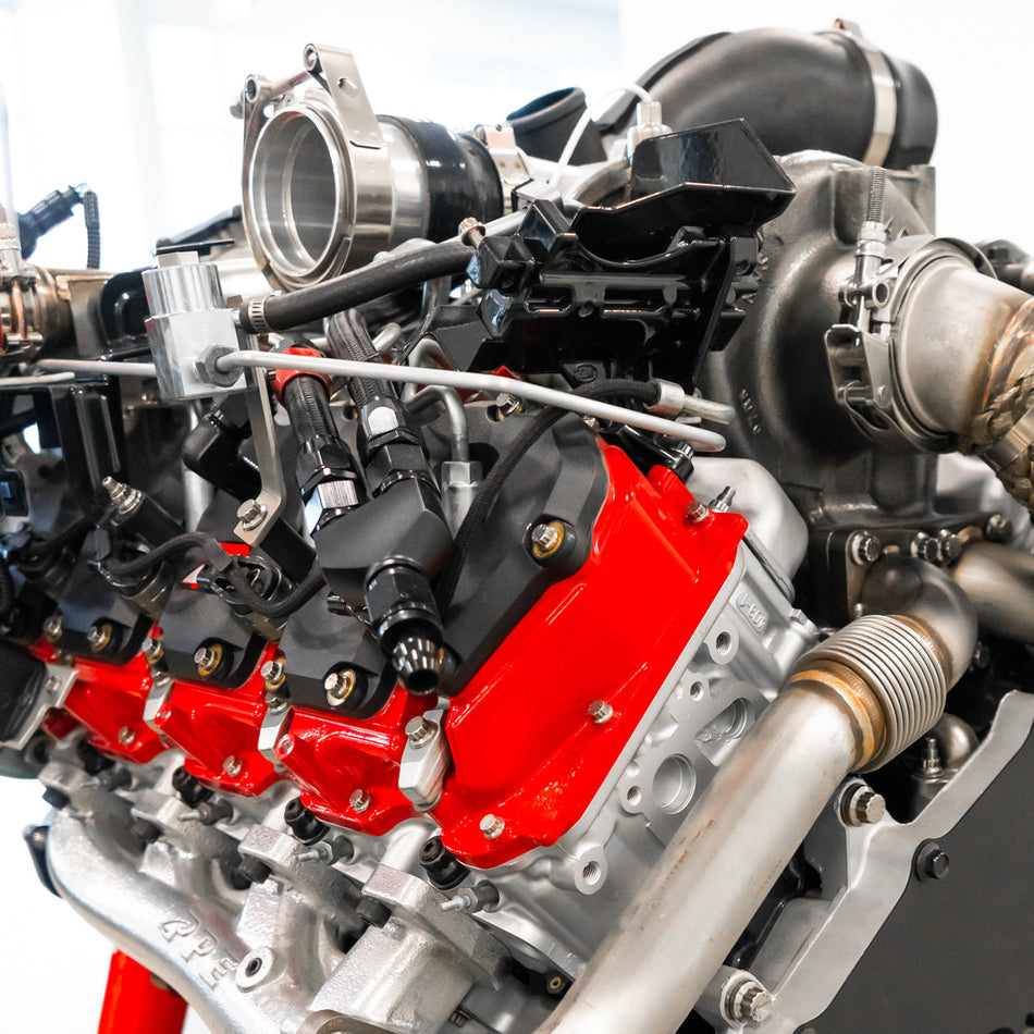 Valve Cover Kit Black w/ Pillars PPE Diesel