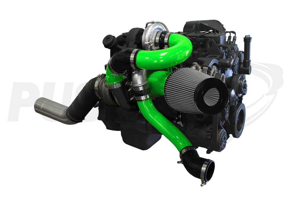 Pusher Low Mount Compound Turbo System for 1994-1998 Dodge Cummins 12v Trucks