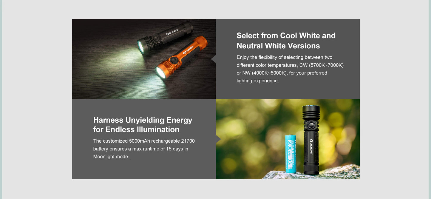 OLight Seeker 4 Pro High Power Flashlight