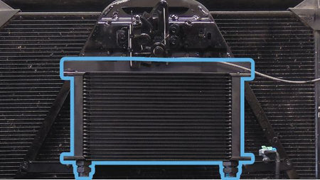 Perf Trans Cooler 01-03 GM 6.6L Allison 1000 Orange Clips PPE Diesel