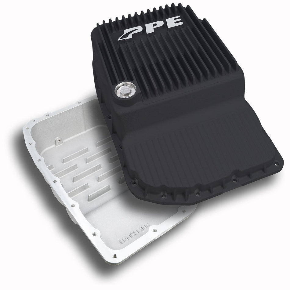 2007-2020 GM w/ 6L80 Heavy-Duty Cast Aluminum Transmission Pan Black