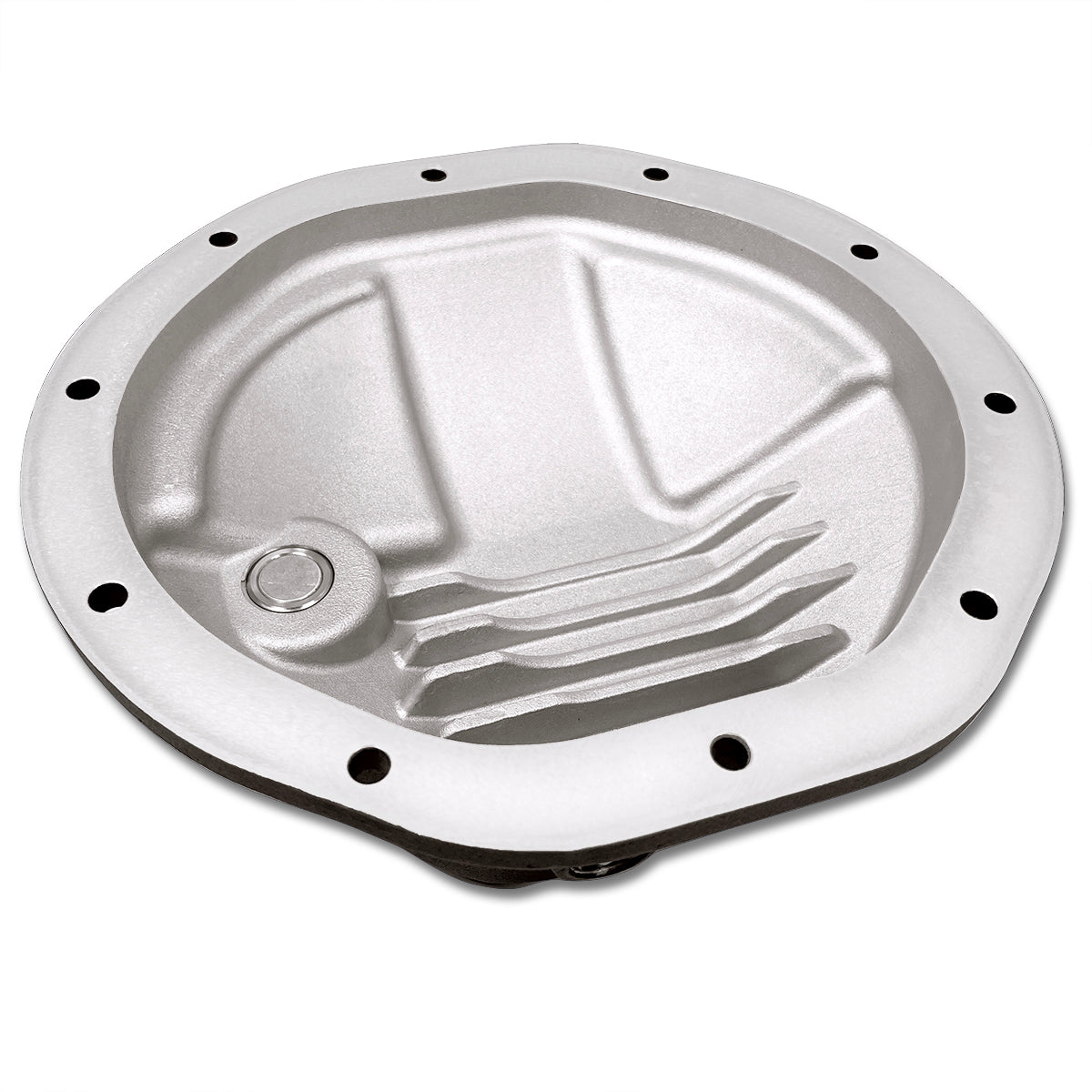 1972-2013 GM K1500 8.5 Inch -10 Heavy-Duty Aluminum Rear Differential Cover Brushed