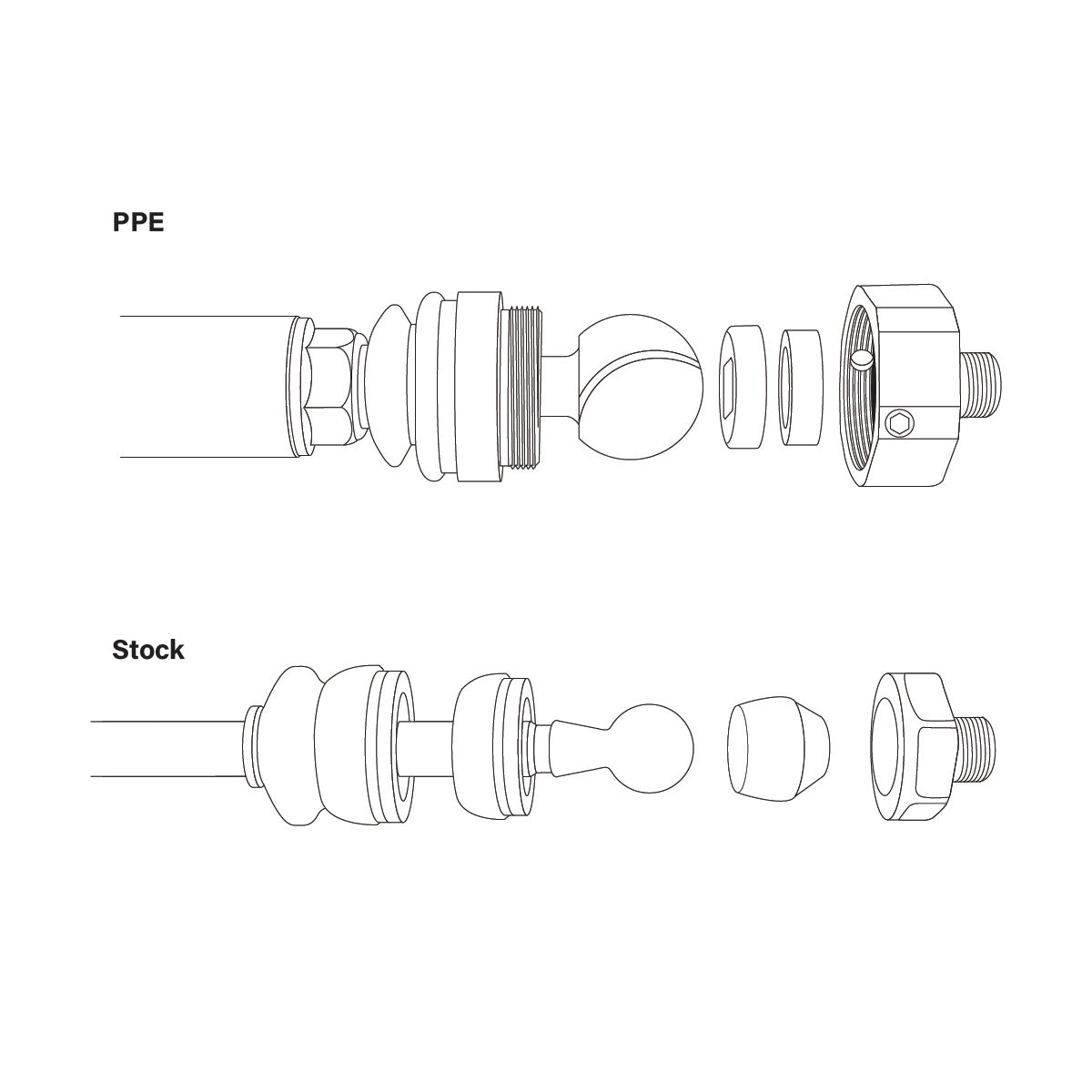 2001-2010 GM Sierra 2500 Stage 3 Forged Tie Rod Assemblies