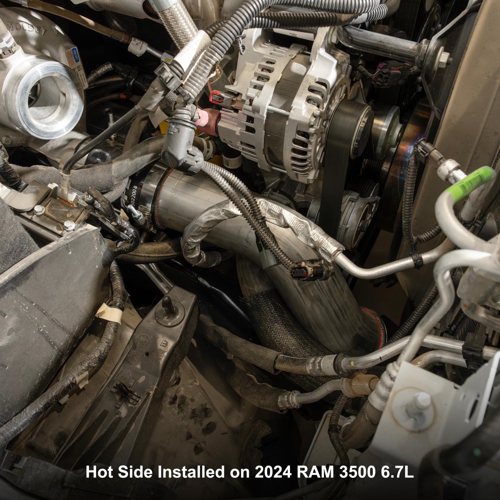 19-25 RAM 6.7L Cummins Hot and Cold Side Intercooler Charge Pipe Kit Raw Pacific Performance Engineering