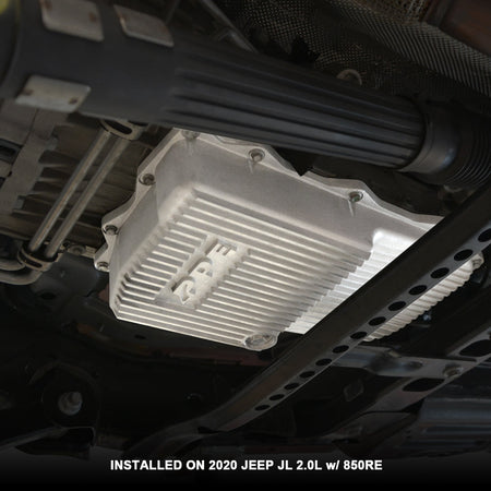 2018-2022 Jeep JL/JT 2.0L/3.0L w/ 850RE Trans Heavy-Duty Cast Aluminum Deep Transmission Pan Brushed