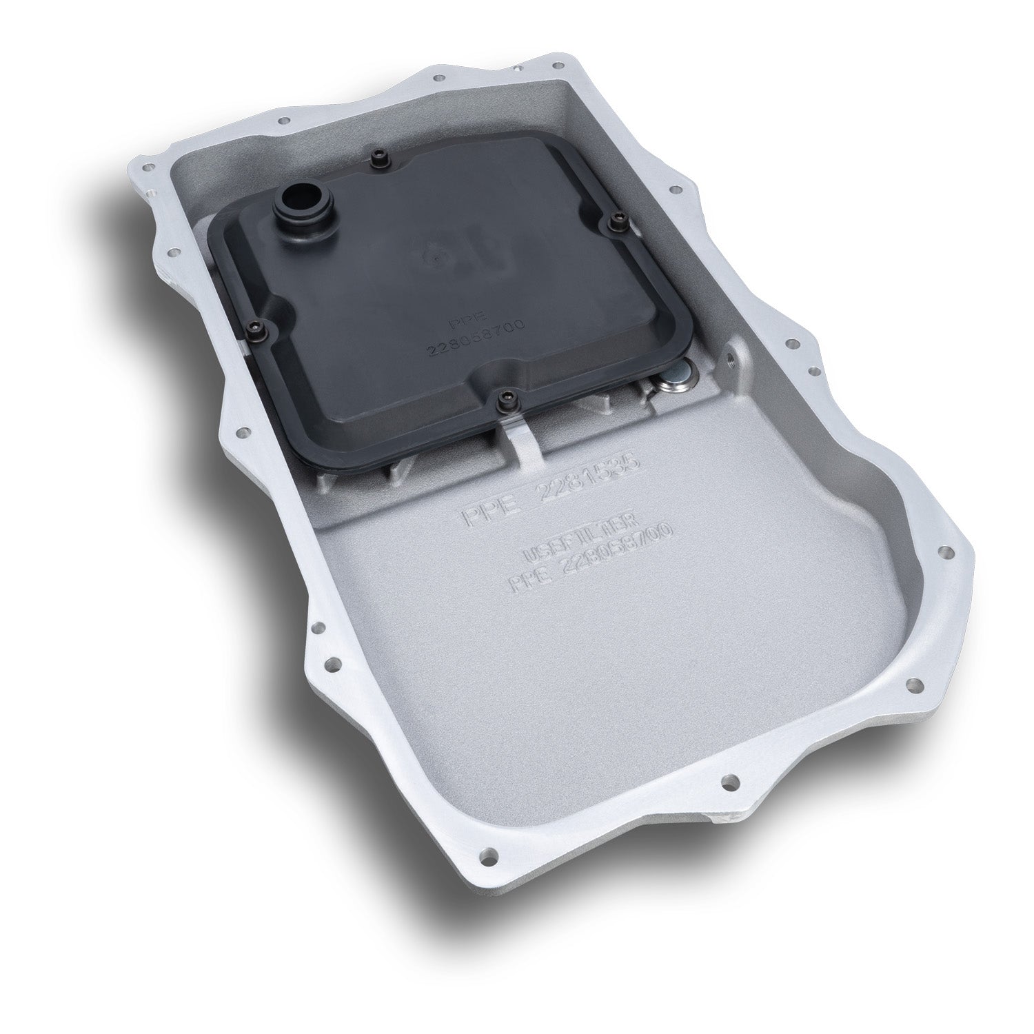 2018-2022 Jeep Wrangler JL/JT w/ 850RE Transmission Heavy-Duty Cast Aluminum Transmission Pan Brushed