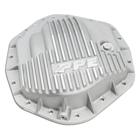 Heavy Duty Cast Aluminum Rear Differential Cover GM/Ram 2500/3500 HD Raw PPE Diesel Silver