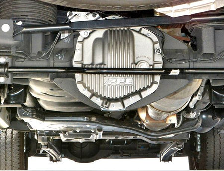 Heavy Duty Cast Aluminum Rear Differential Cover GM/Ram 2500/3500 HD Raw PPE Diesel Silver
