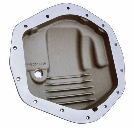 Heavy Duty Cast Aluminum Rear Differential Cover GM/Ram 2500/3500 HD Brushed PPE Diesel