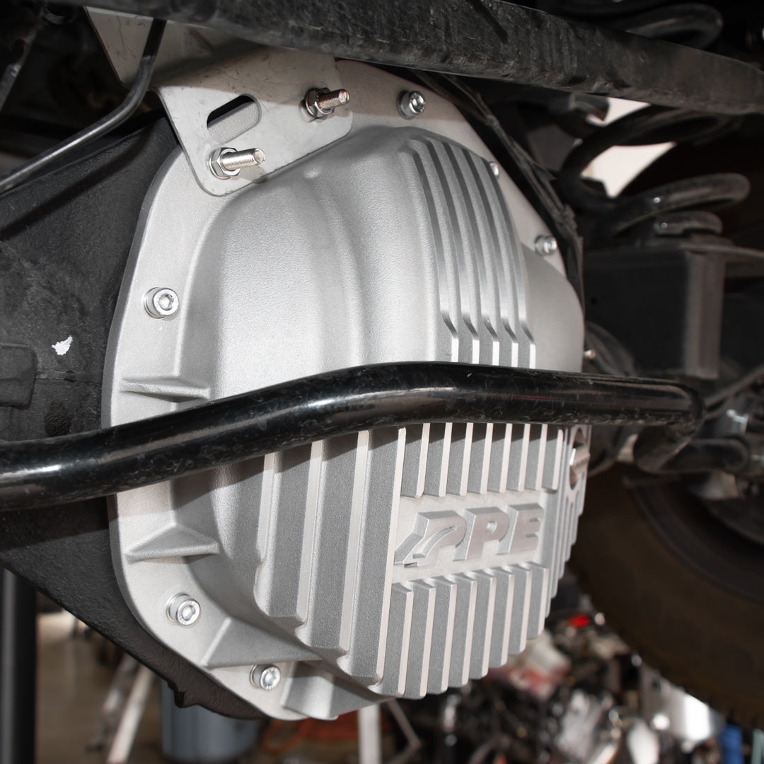 2019-2022 RAM HD 6.4L/6.7L 11.5 Inch /11.8 Inch -14 Heavy-Duty Cast Aluminum Rear Differential Cover Brushed PPE Diesel