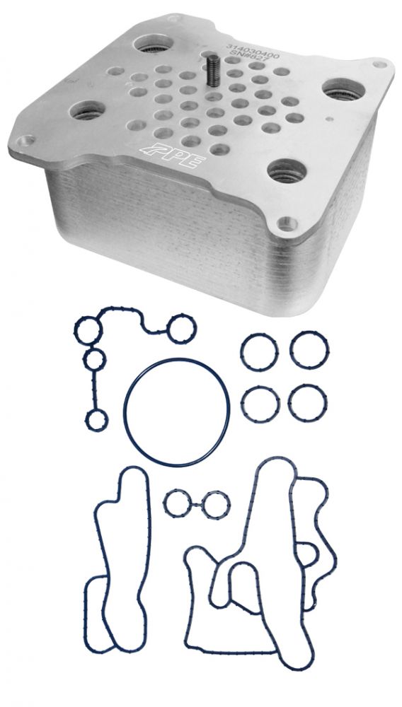 Oil Cooler W/ Gasket Kit Ford 6.4L 07.5-10 PPE Diesel