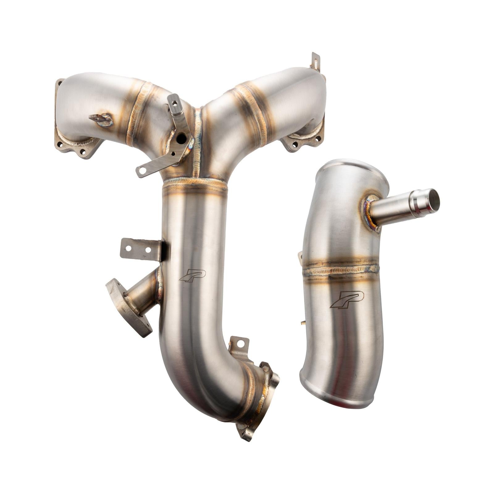 Turbo Inlet and Intake Manifold Kit - Ford 6.7L Powerstroke 2020-2025 - Brushed Pacific Performance Engineering